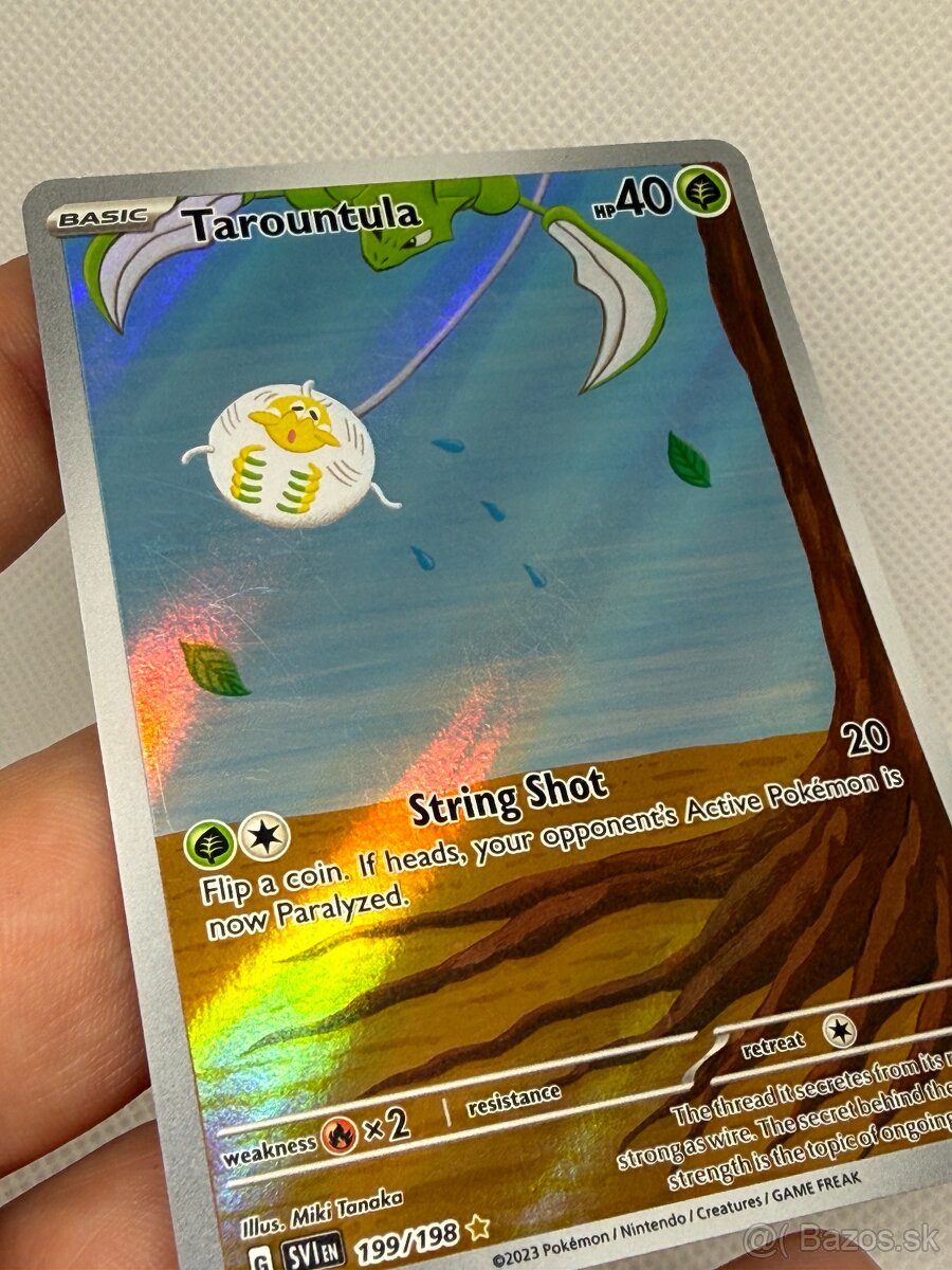Pokémon karta Tarountula 199/198 – EX – ORIGINÁL - 3