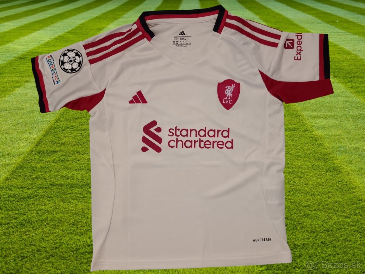 futbalový dres Dominik Szoboszlai Liverpool FC svetlobežový - 3