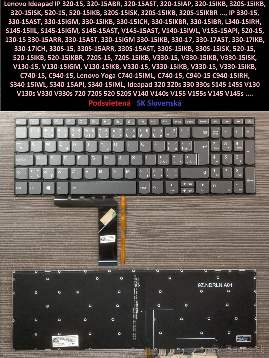 SK Klavesnice Lenovo 320-15, 320-15ABR; 330-15// Y520 Y720 - 3