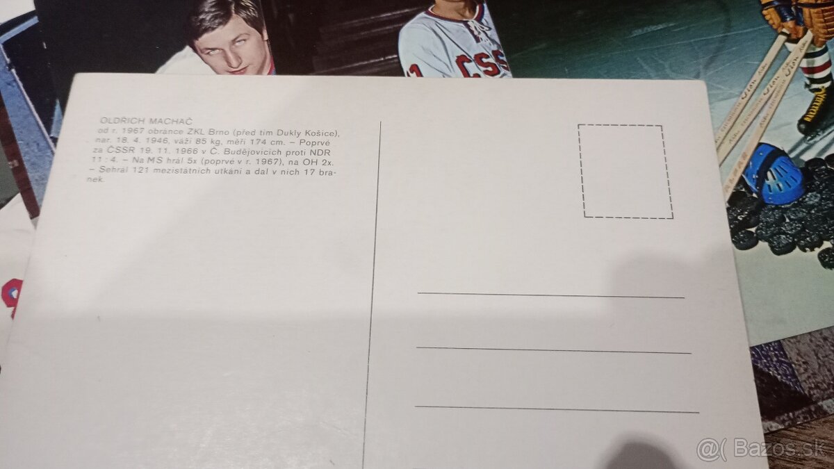 Pohľadnice repre hokej 1972 - 3