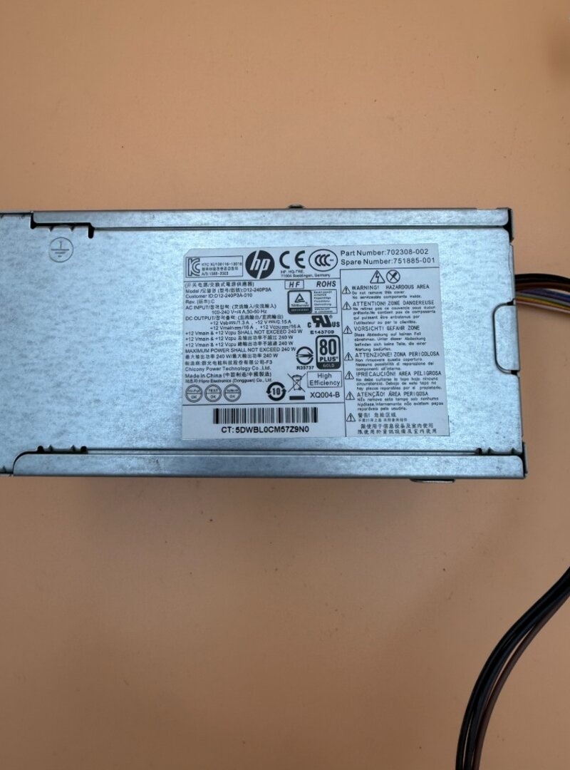 HP zdroj D12-240P3A 240W 80+ 702308-002 - 3