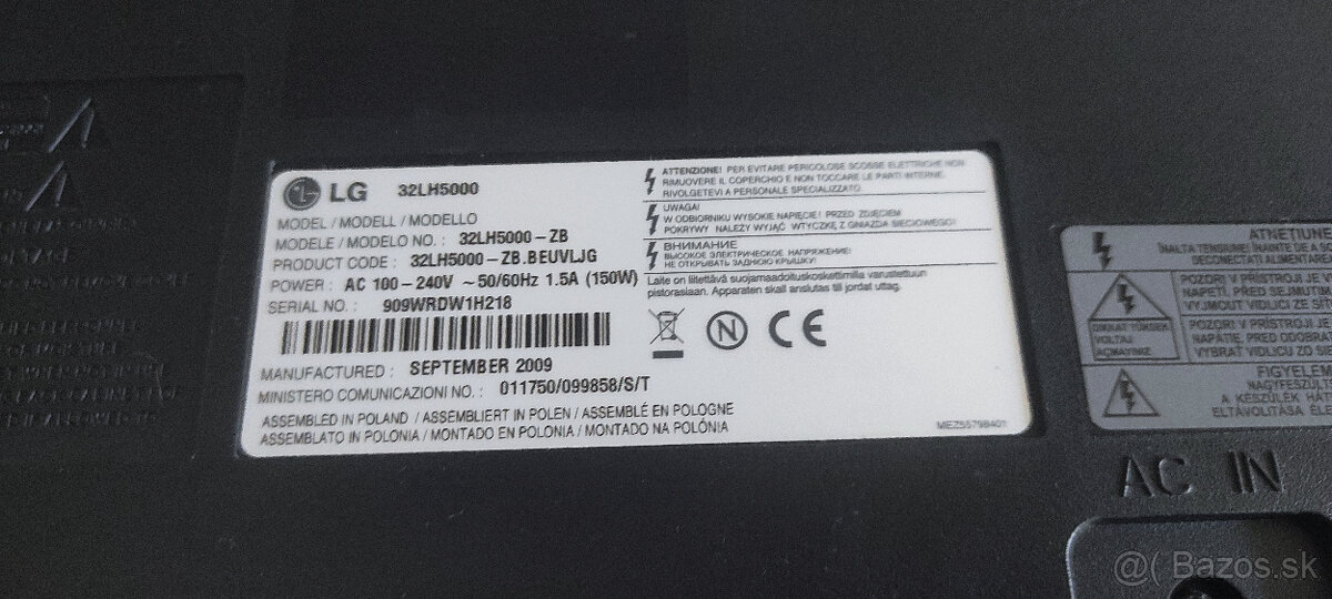 LCD TV LG 32LH5000 32" / 80cm - 3