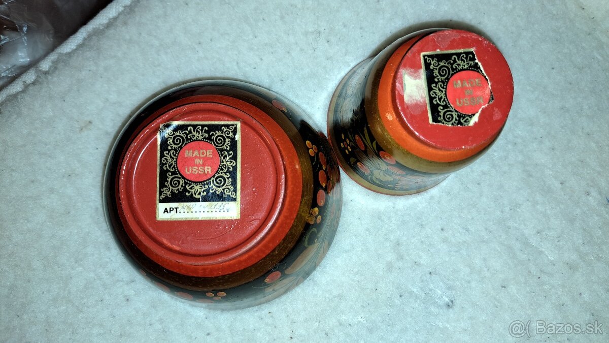 Maľovaná miska a pohárik - 3