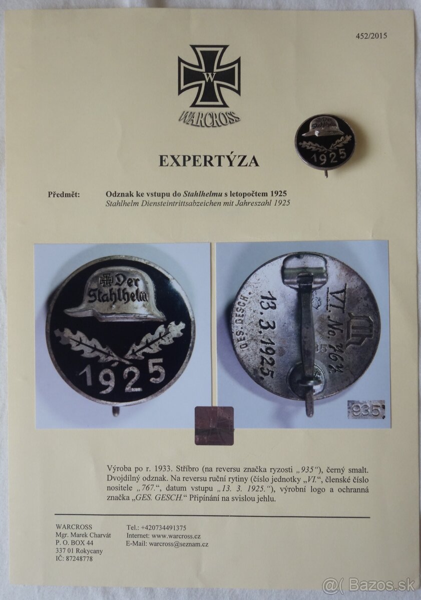 Odznak Stahlhelm - 3