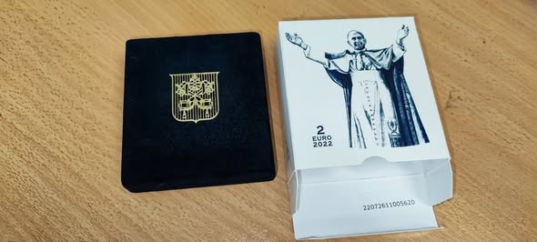 2€ vatikánska proof minca z roku 2022 - 3