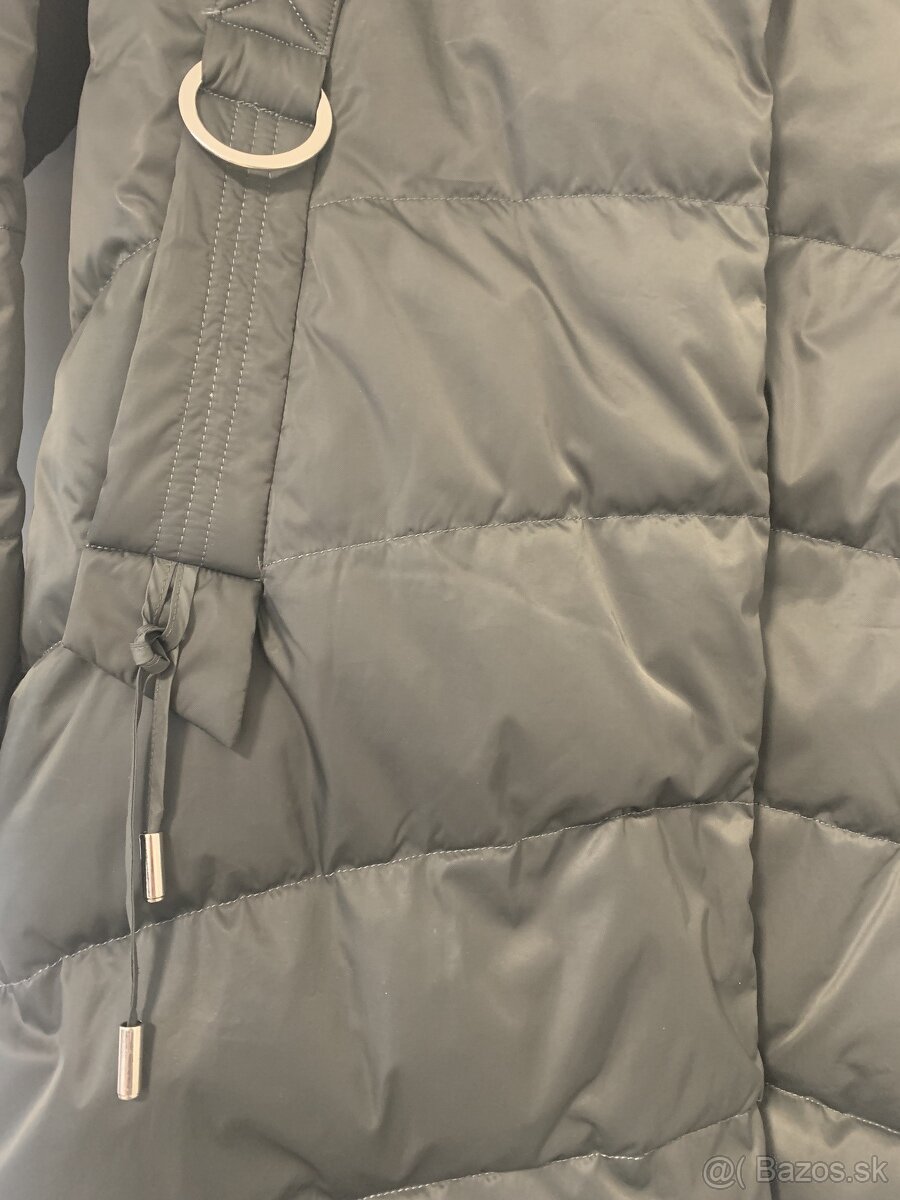 páperová bunda s pravou kožušinou - 3