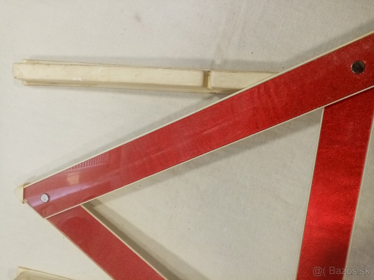 dobový výstražný trojuholník - retro, k veteránu - 3