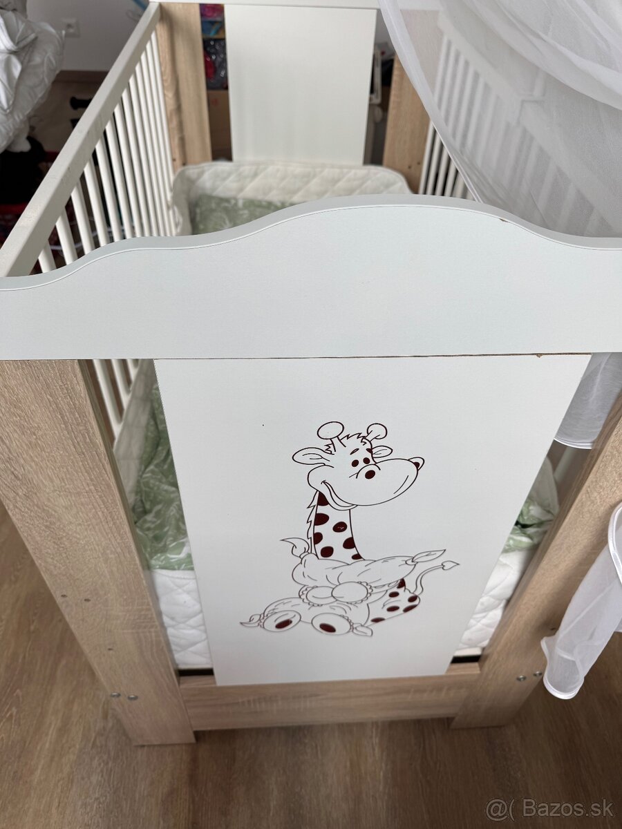 Detská postieľka so žirafkou - 3