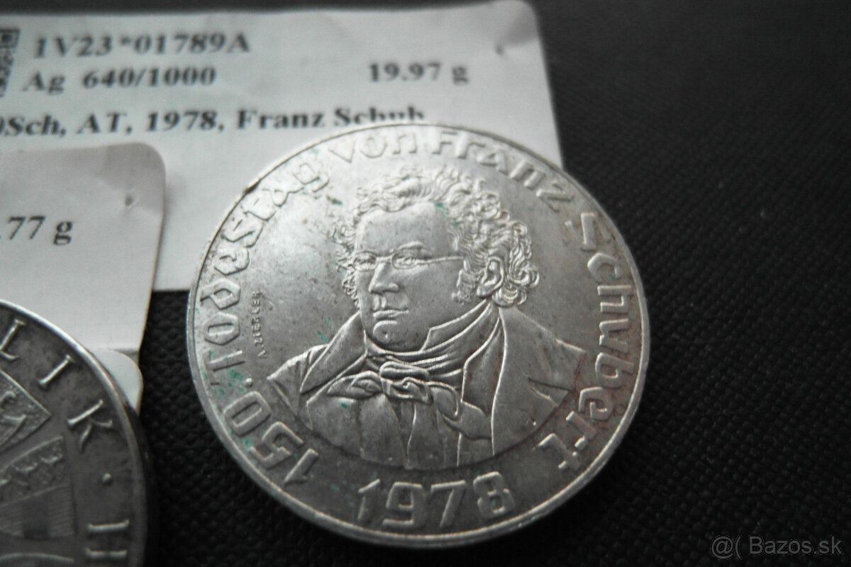 Staré mince 2kusy striebro - 3