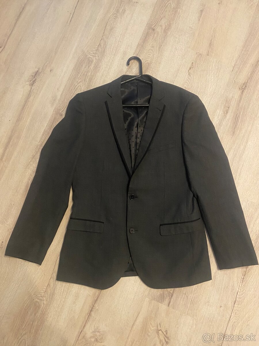Šedý oblek Slim fit F&F - 3