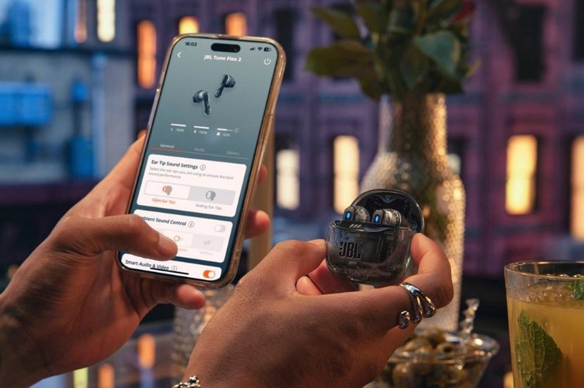 JBL Tune Flex 2 bezdrôtové slúchadlá biela/Bluetooth:5.3/48h - 3