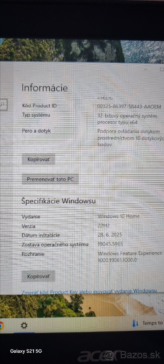 Predám tablet Acer s Windows a klávesnicou - 3