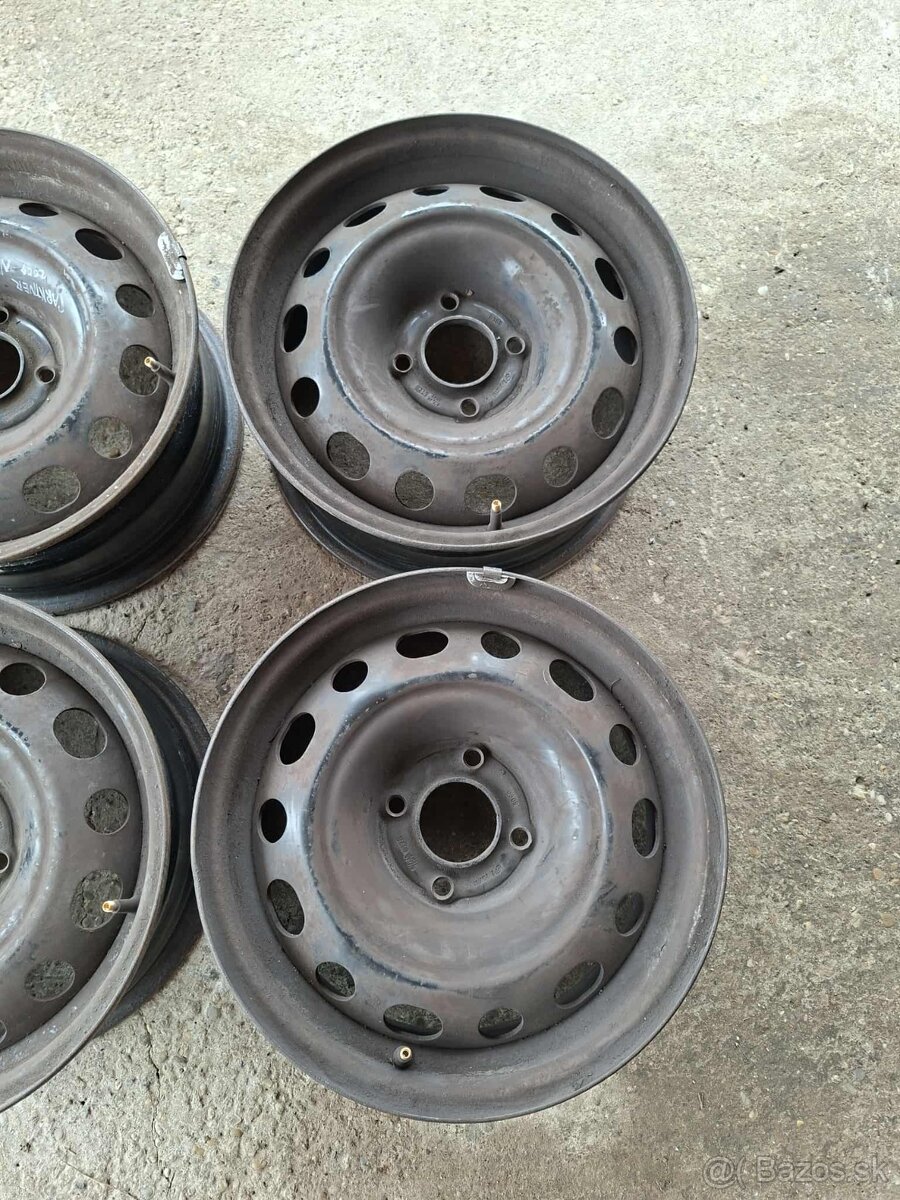 Plechové disky R15 4x108 Peugeot Partner Tepee - 3