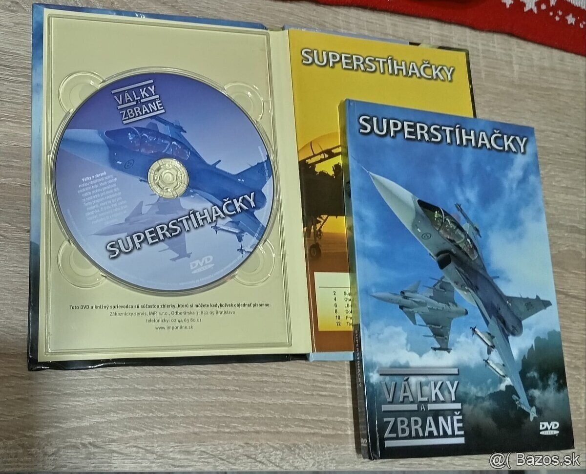 Superstíhačky DVD a knižný sprievodca nové - 3