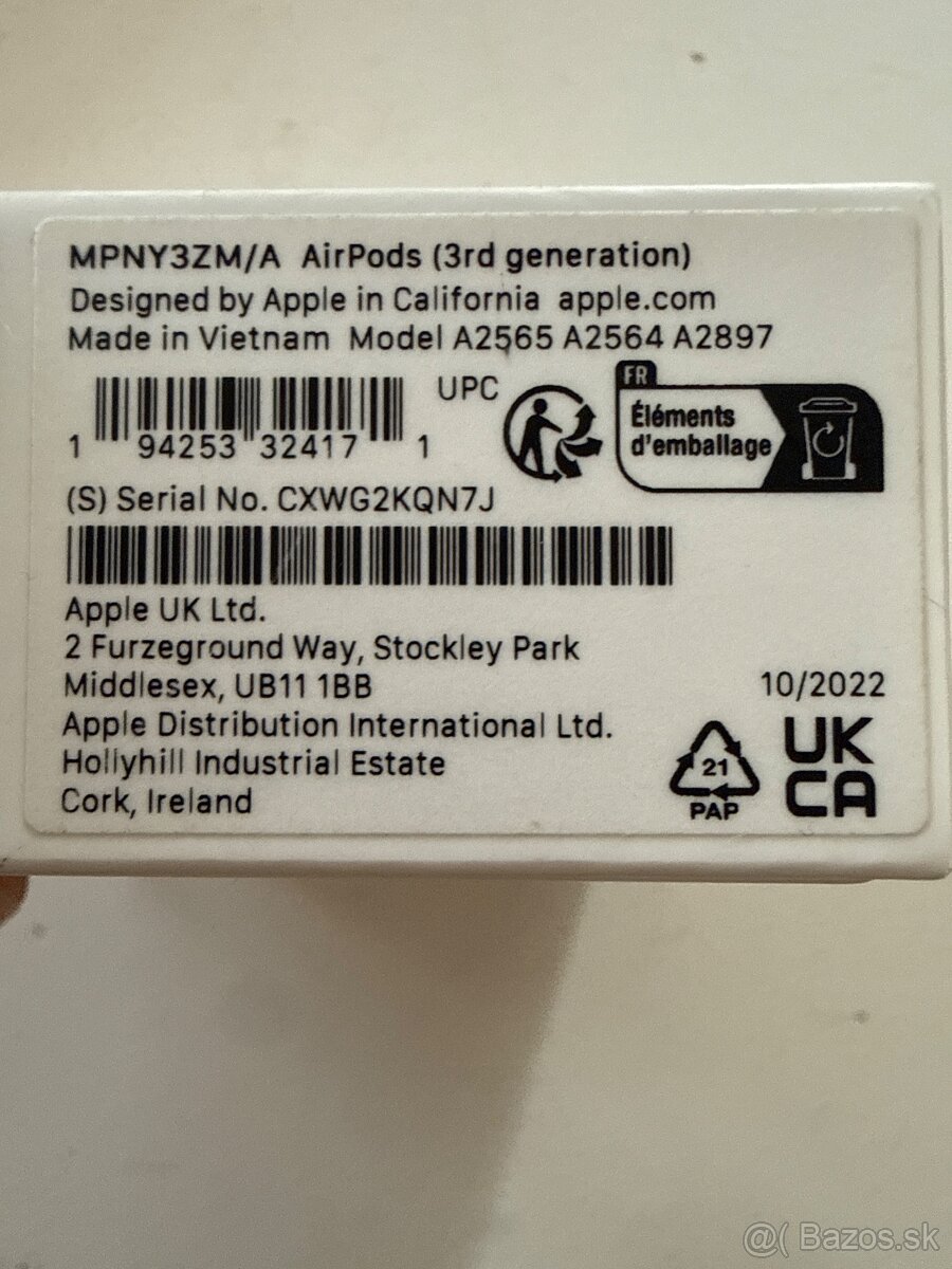 Airpods 3 generacia lave sluchadko - 3