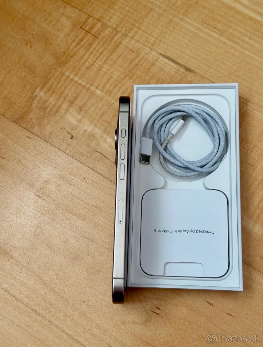iPhone 15 Pro Max Natural Titanium BATERIE 100% TOP - 3