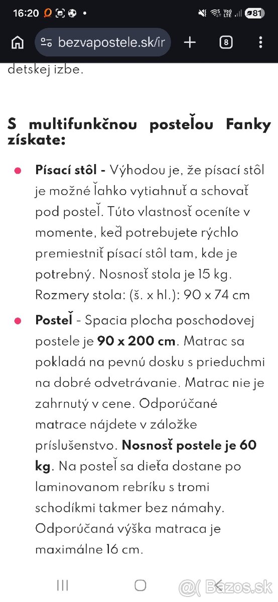 Multifunkčná postel Fanky - 3