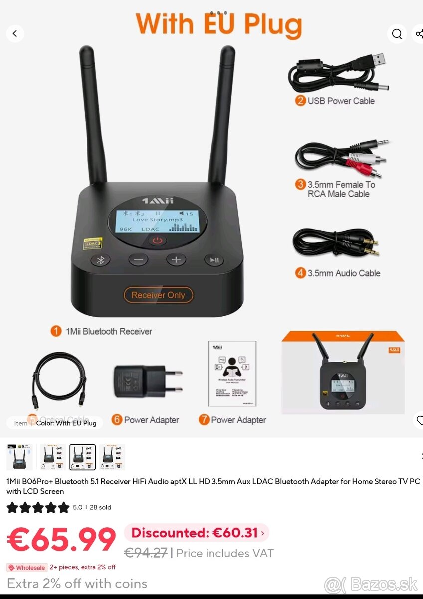 Bluetooth audio prijímač - 3