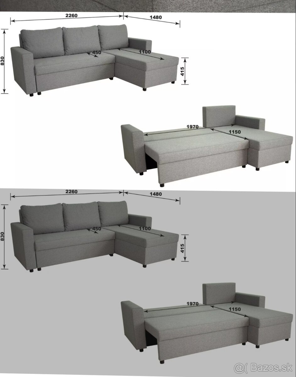 Predám sedaciu súpravu/gauč - 3