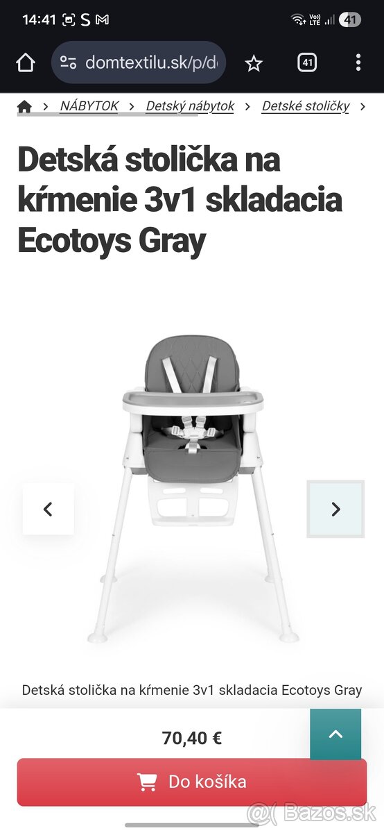 Stolička pre deti na kŕmenie - 3