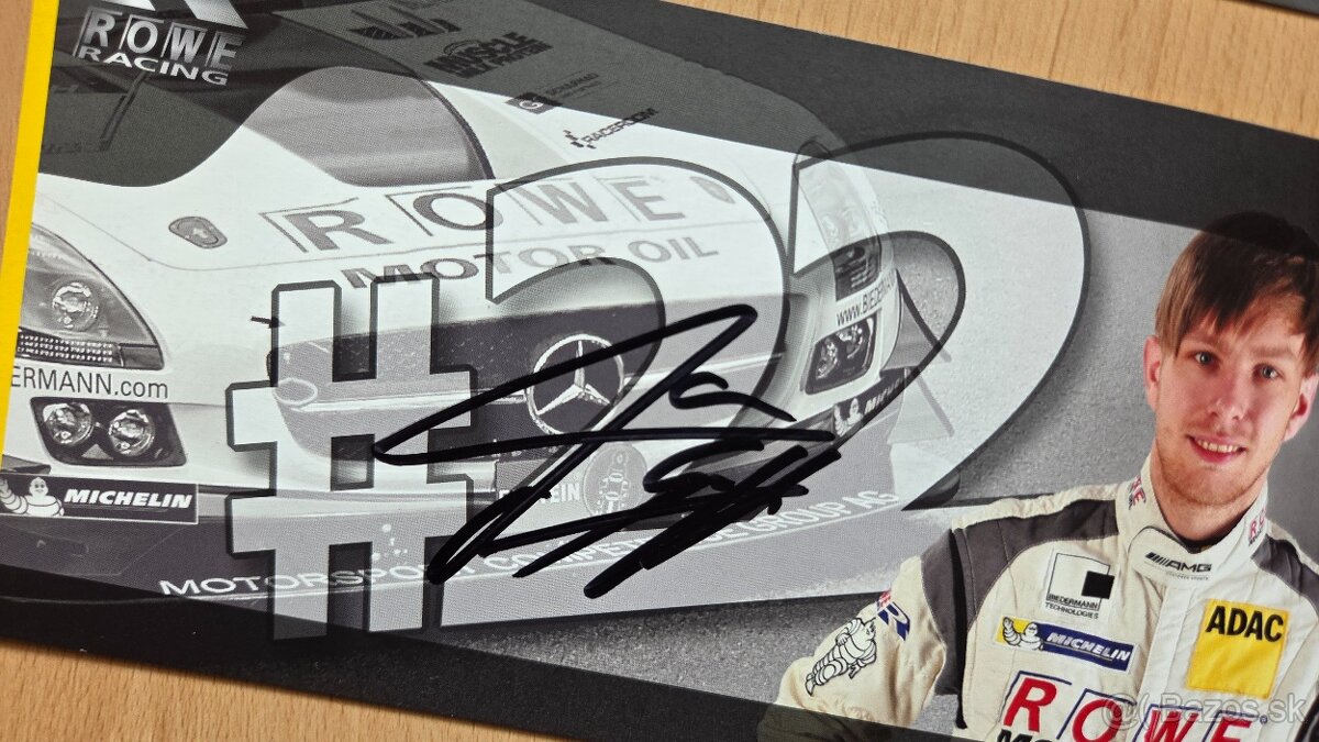 24 H Nürburgring Rowe Racing Mercedes GT autogramy - 3