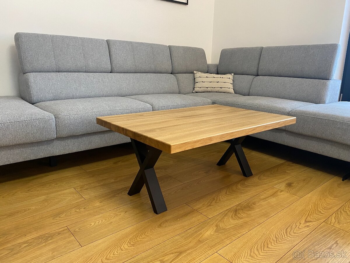 Stolové kovové podnože tvar X čierne 36 x 40cm - 2 ks - 3