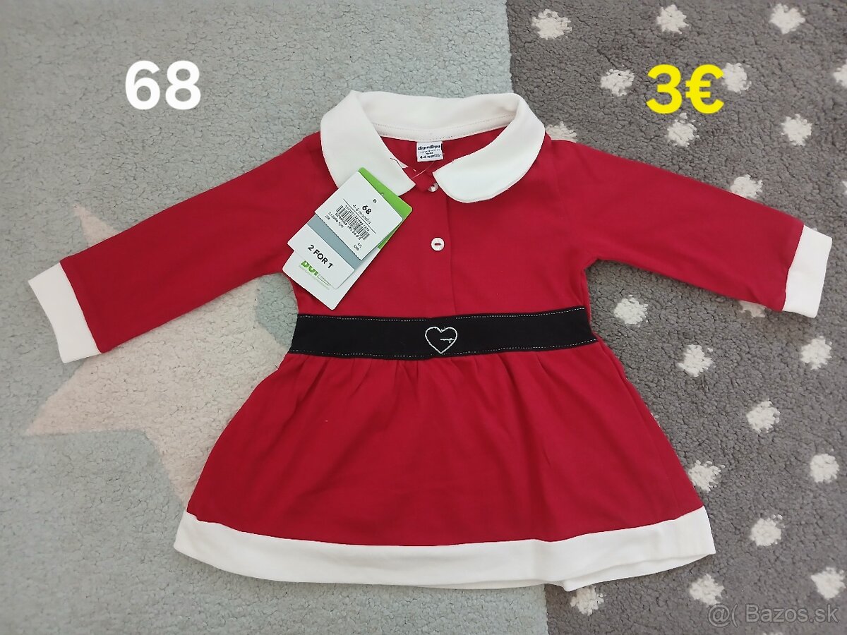 Vianocne saty 68 a 74 - 3