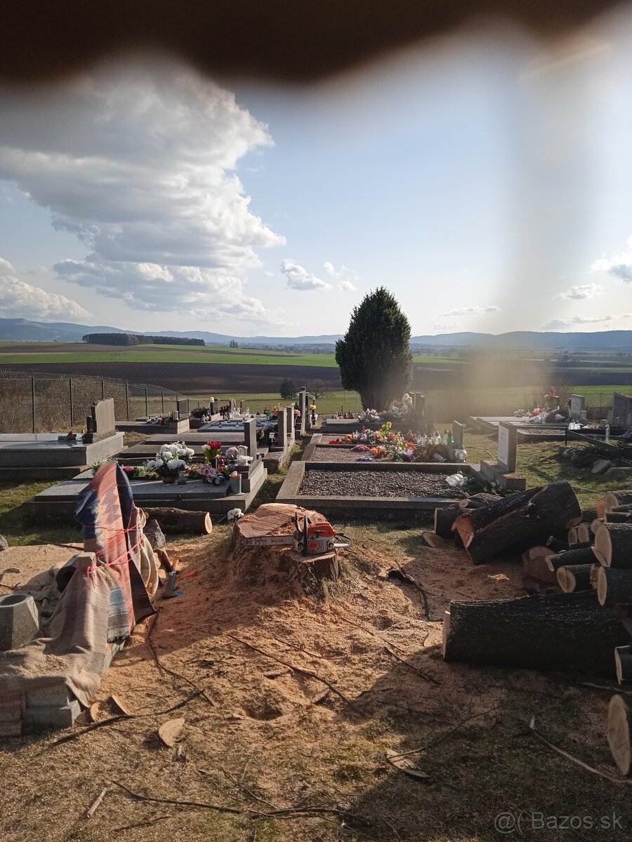 Výškové práce - rizikové pílenie - štiepkovanie - 3