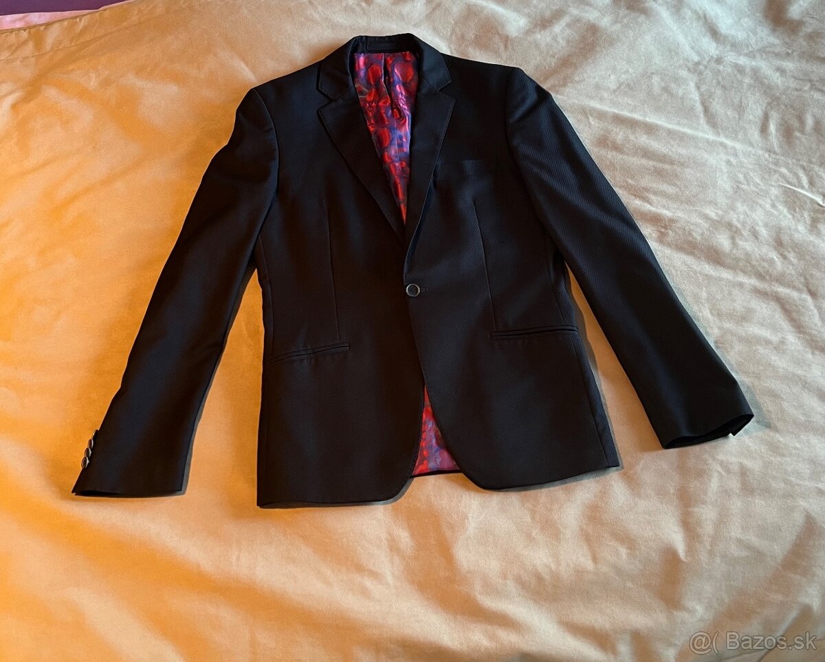 Tmavomodry oblek - 3