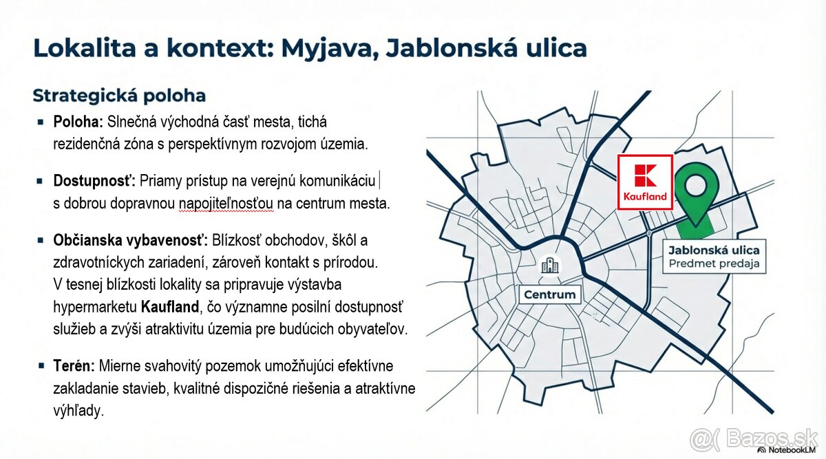 Stavebný pozemok 8900 m2 pre Developera - Myjava Jablonská - 3