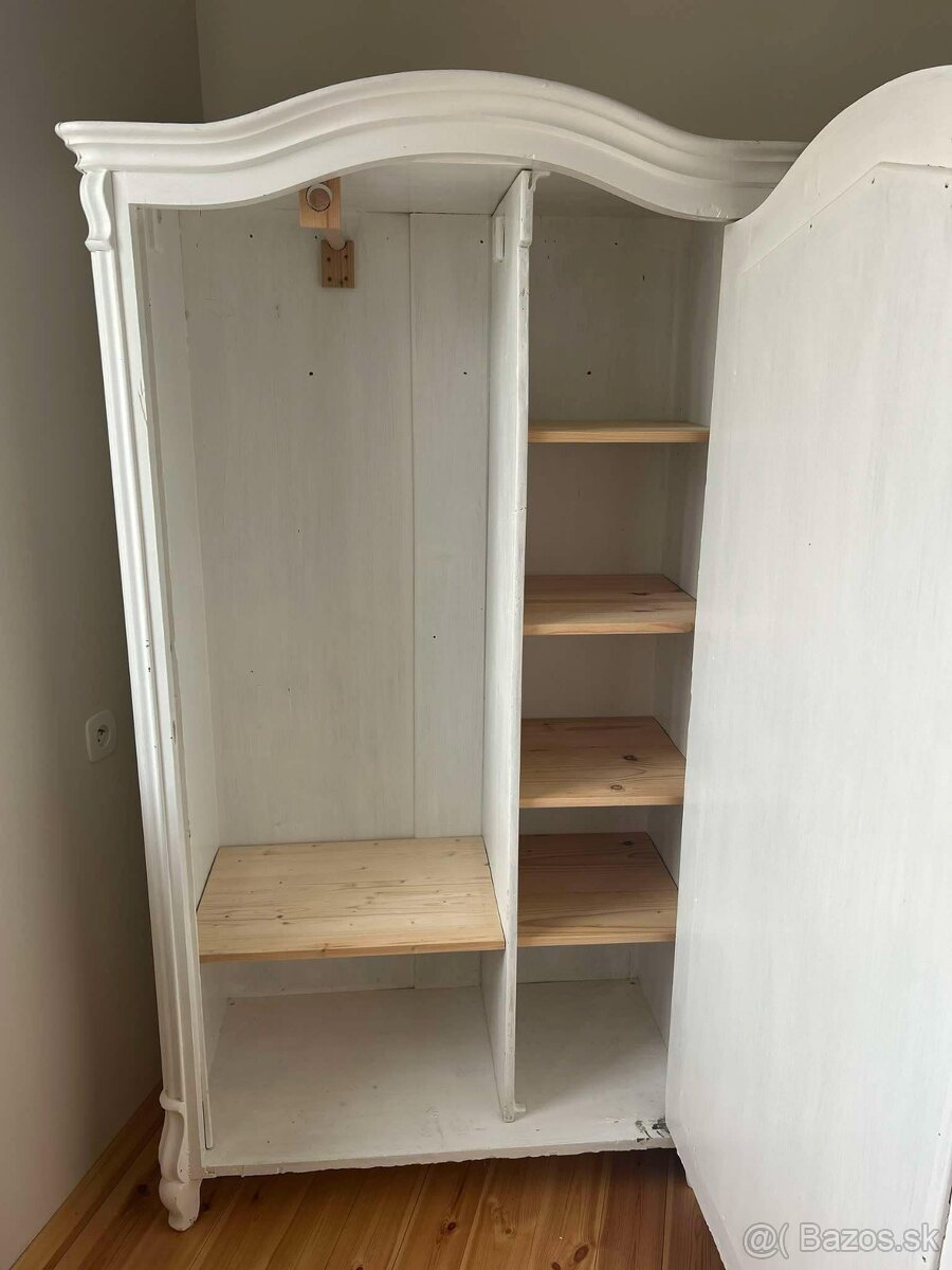 Biele drevené Skrine (2 kusy) - 3