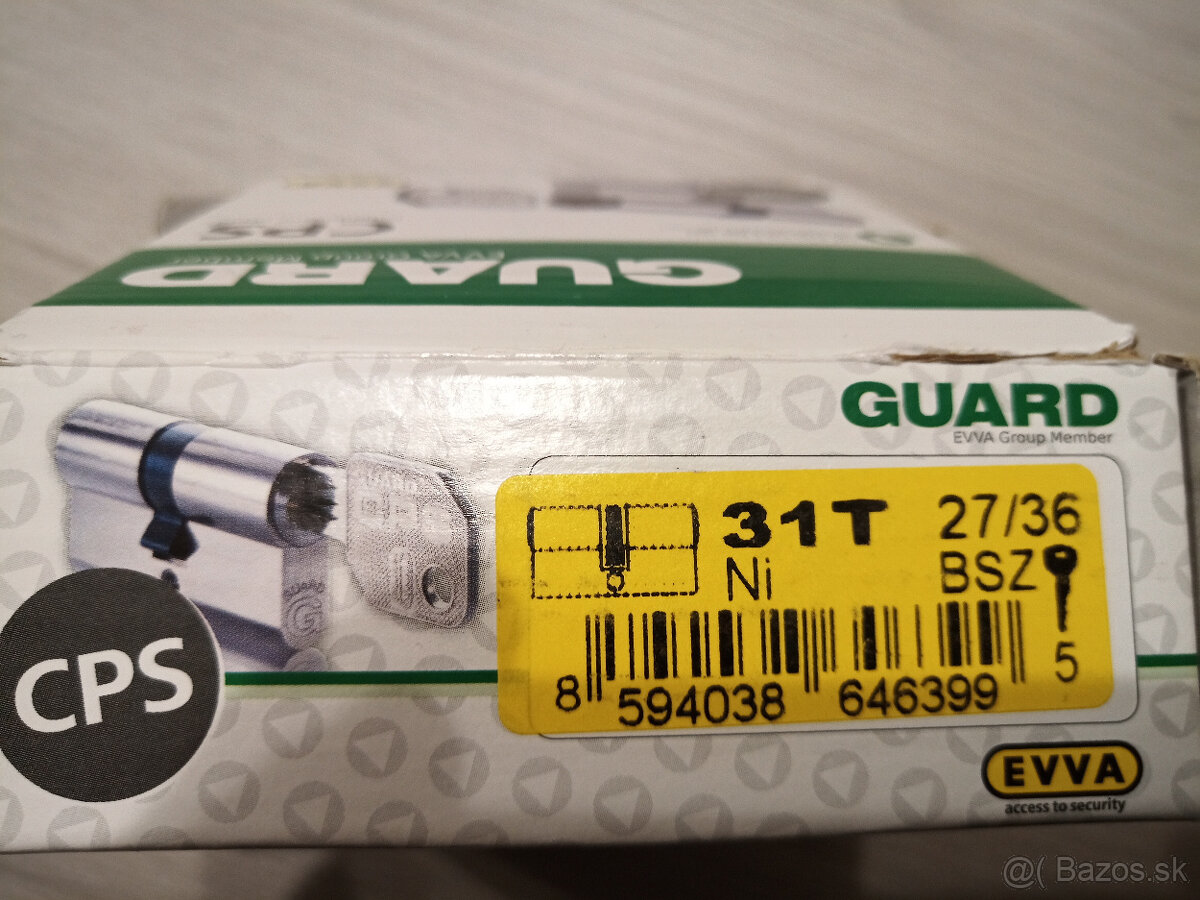 Bezpečnostná vložka EVVA (5x kľúč) - 3