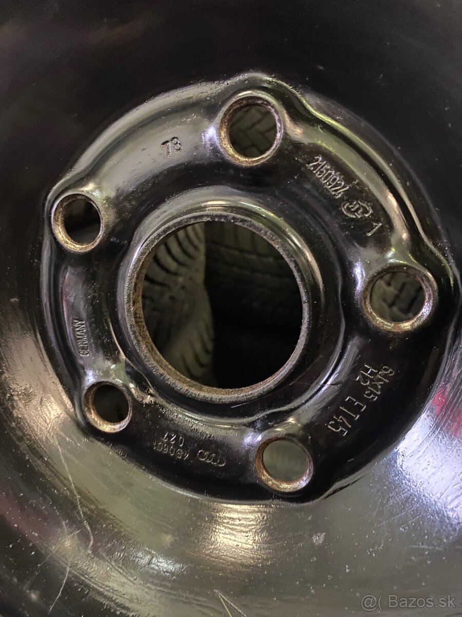 5x112 R15 6J ET45 + 195/65 R15 zimné - 3