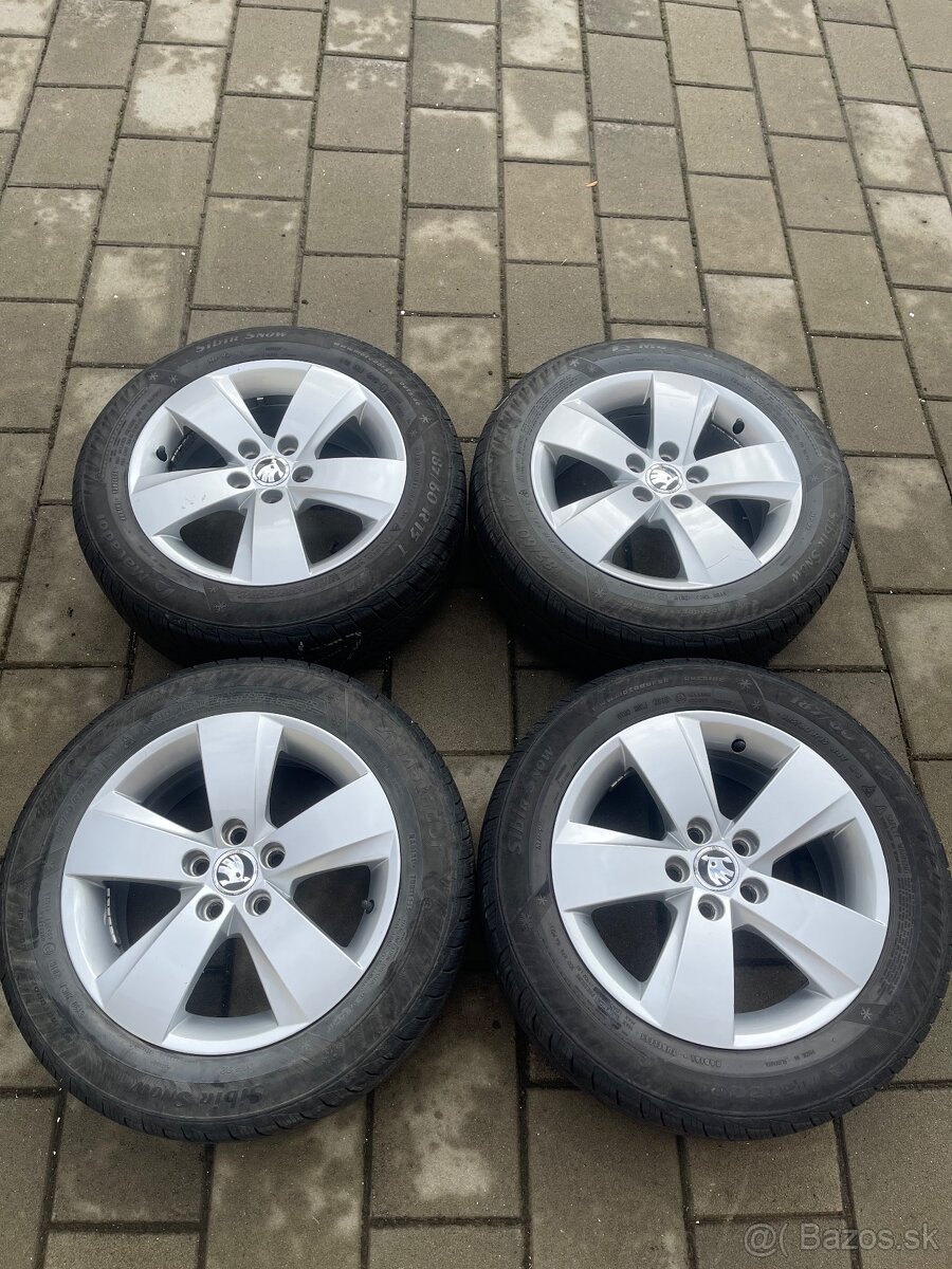 Alu disky 5x100 r15" Škoda Fabia,Kamiq,Scala - 3