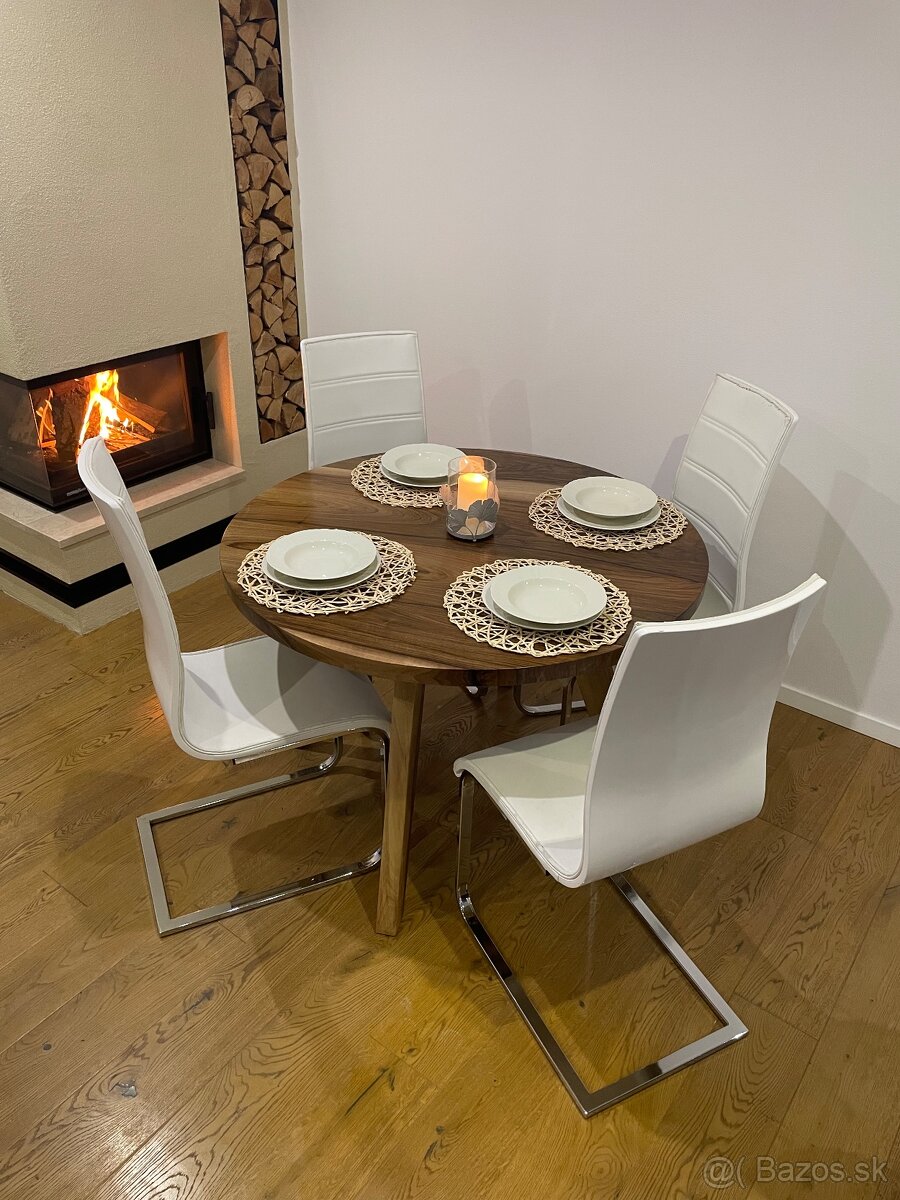 Masívny orechovy stôl - 3