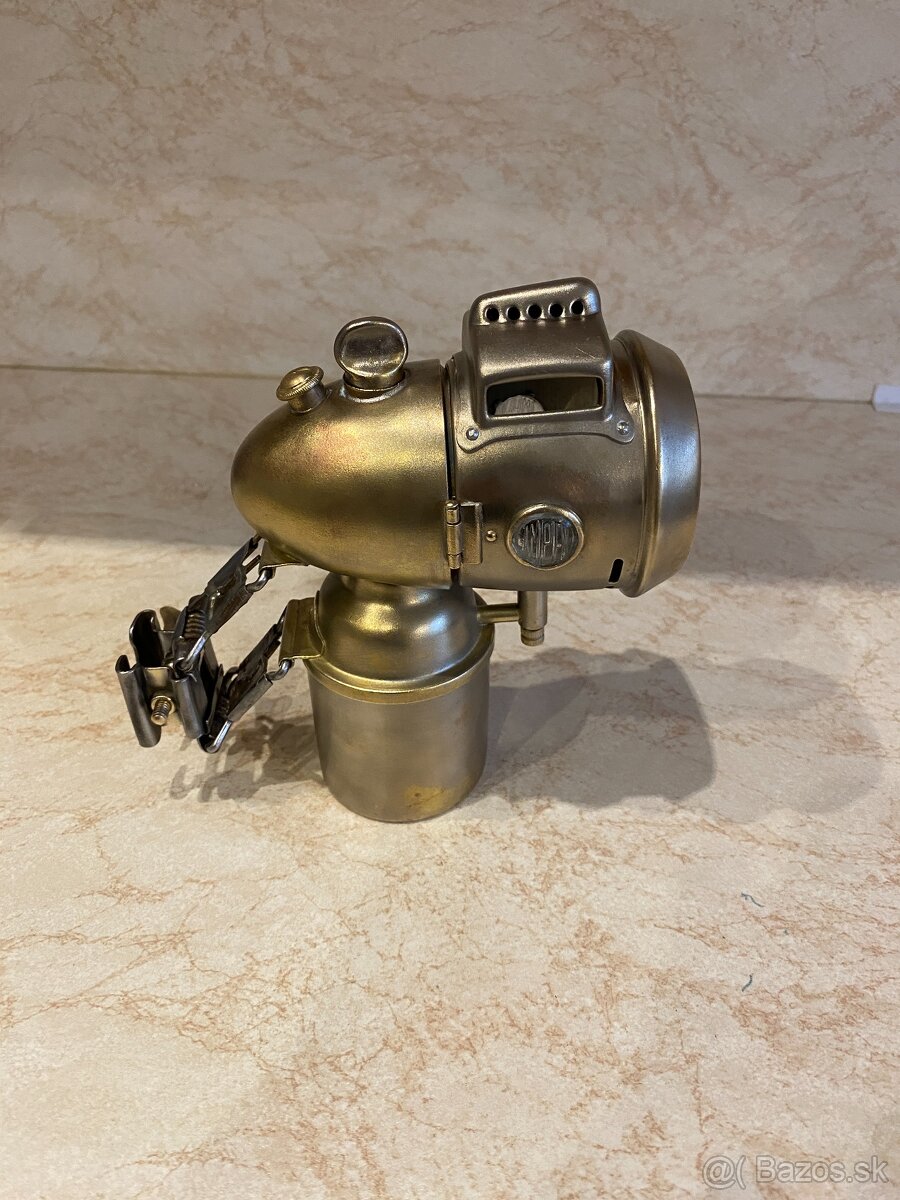 Karbidová lampa 3 na historický bicykel. - 3