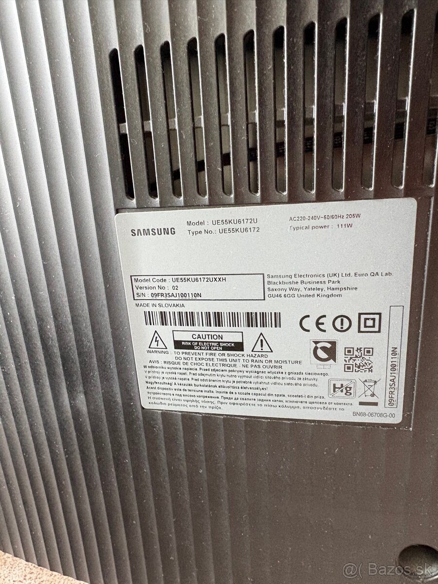 Predám Samsung TV 55" UHD 4K Zakrivená Smart TV UE55KU6172 - 3