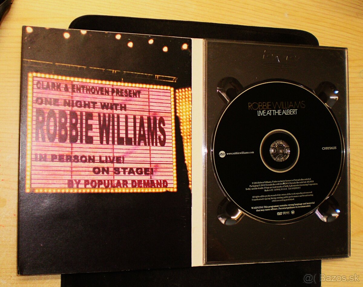 ROBBIE WILLIAMS - LIVE AT THE ALBERTS , orig.DVD - 3
