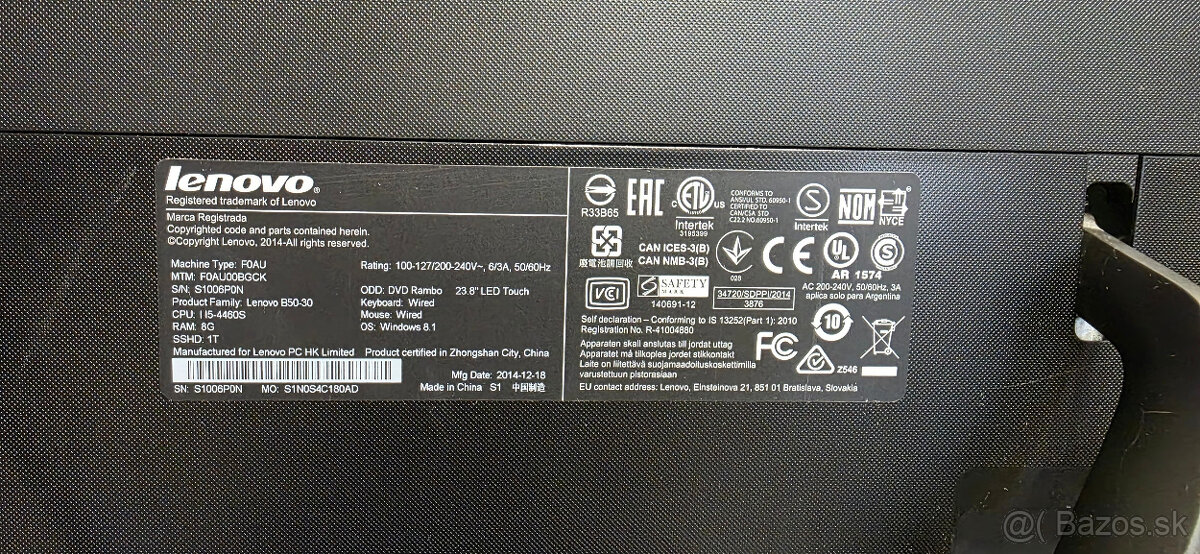 Predám AIO PC Lenovo B50-30 - 3