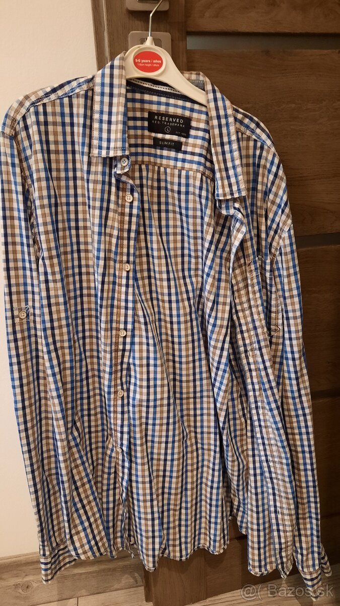 Košeľe chlapčenské rôzne - M a L - 3