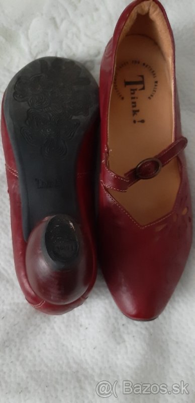 Celokožené poltopánky zn.Think 40,5 - 3