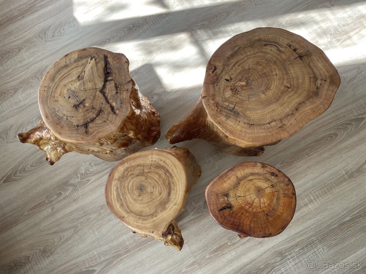 Drevene masivne nocne stolik - 3