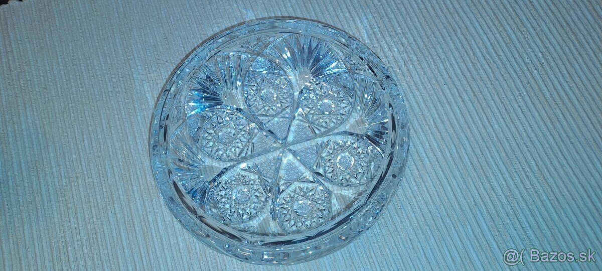 Brusene sklo, sklenene podnosy - 3