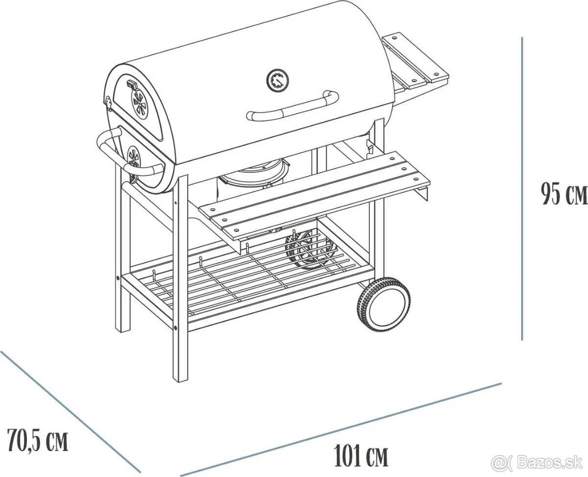 Zahradny grill - La Proromance Barbeque CHB-29 - 3