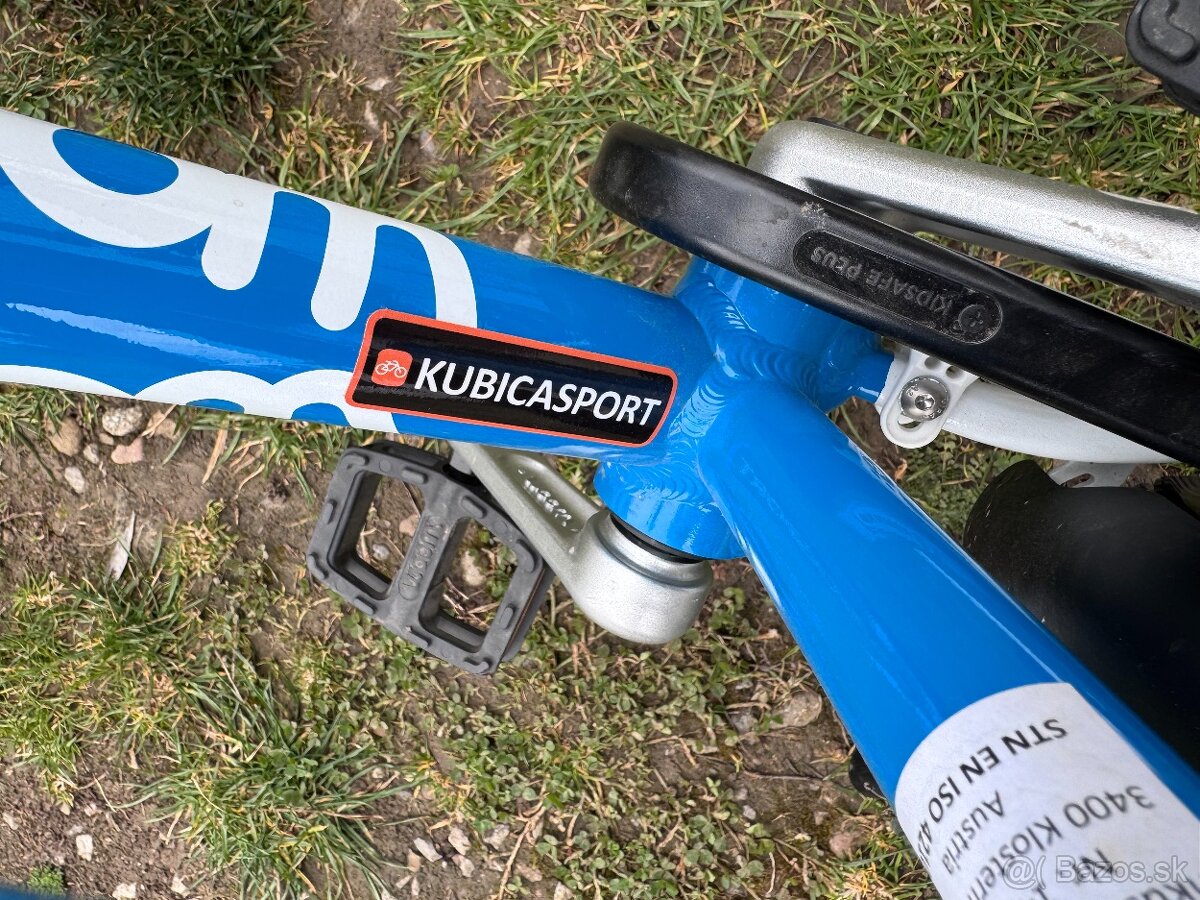 Predám detský bicykel WOOM 3 modrý s doplnkami. - 3