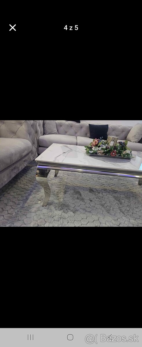 Konferenčný stolík mramor - 3