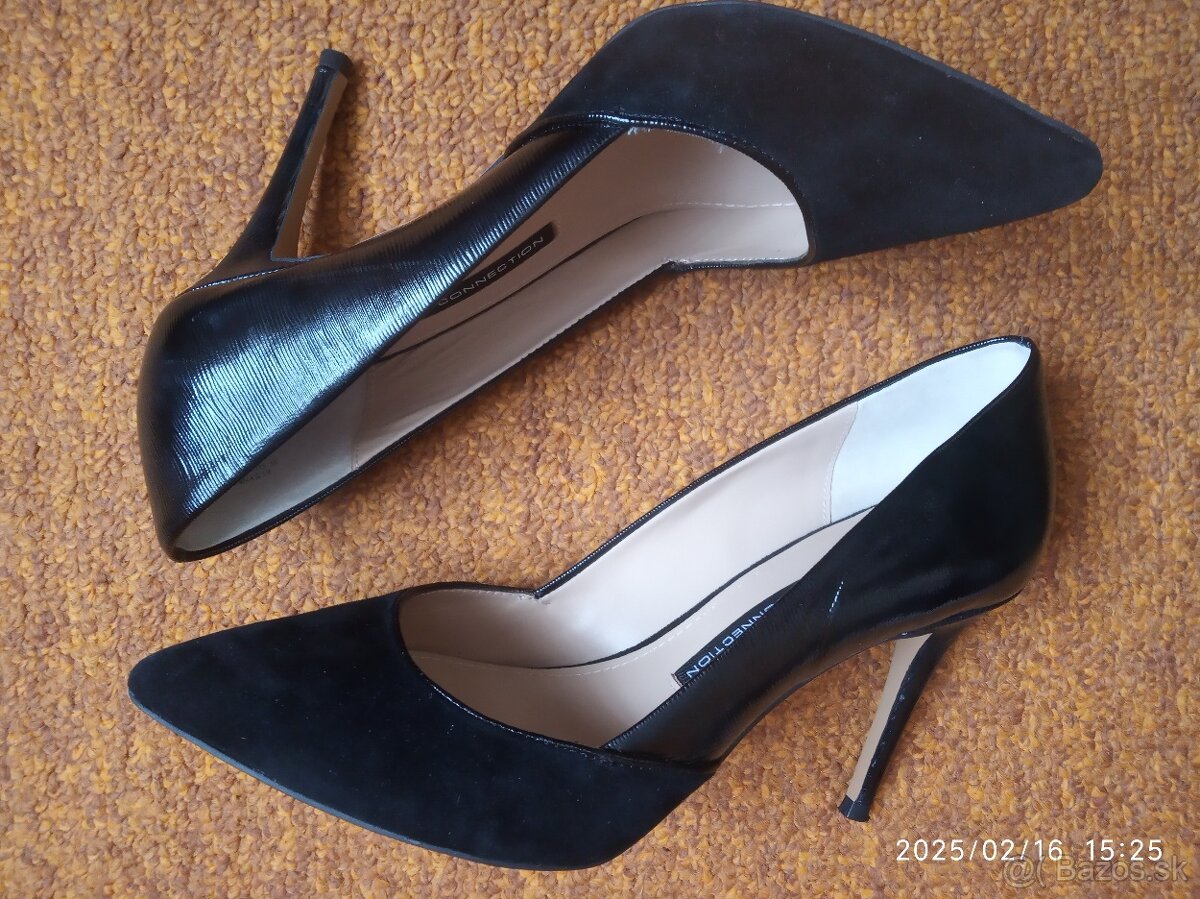 Luxusné celokožené lodičky, veľ. 38, nové - 3