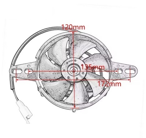 Predám ventilátor / vrtulu chladenia + senzor teploty - 3