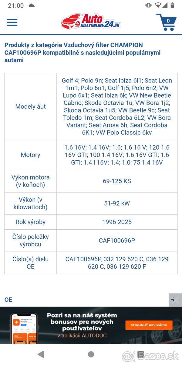 vzduchový filter champion - 3