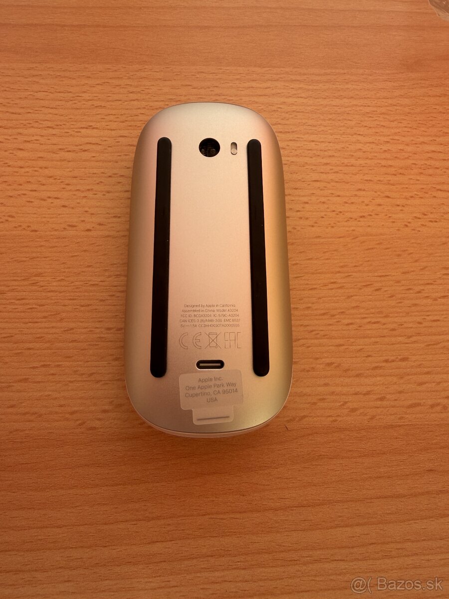 Apple Magic Mouse - White - Multi-Touch Surface - 3